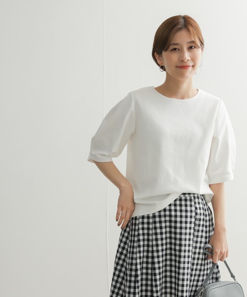 「URBAN RESEARCH DOORS」 半袖カットソー MEDIUM ホワイト レディース URBAN RESEARCH DOORS 「URBAN DOORS」 半袖カットソー MEDIUM