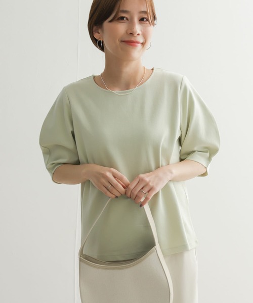 「URBAN RESEARCH DOORS」 半袖カットソー MEDIUM オフホワイト レディース セール】針抜き半袖カットソー（Tシャツ/カットソー）｜URBAN