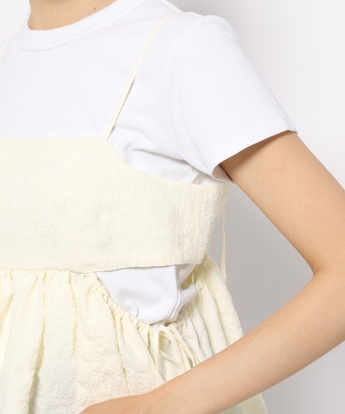 PAGEBOY（ページボーイ）の「ペプラムチュニックキャミ（キャミソール・レディース・オフホワイト/ブラック・FREE）」の16枚目の写真