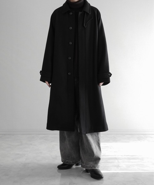 KUUUPY（クーピー）の「AZEAMI  Turtleneck Loose Knit - 畦編みタートルネックルーズニット（ニット/セーター・メンズ・ブラック/バーガンディー・LARGE/SMALL/MEDIUM）」の21枚目の写真