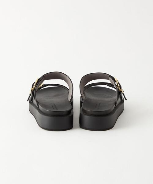 green label relaxing（グリーンレーベルリラクシング）の「ダブルベルトプラット サンダル(3cmヒール)（サンダル・レディース・モカ/その他1/ブラック・XL/M/S/L）」の12枚目の写真