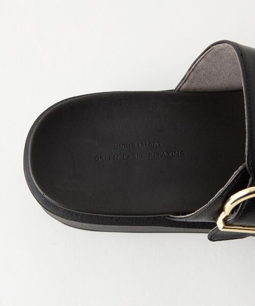 green label relaxing（グリーンレーベルリラクシング）の「ダブルベルトプラット サンダル(3cmヒール)（サンダル・レディース・モカ/その他1/ブラック・XL/M/S/L）」の14枚目の写真