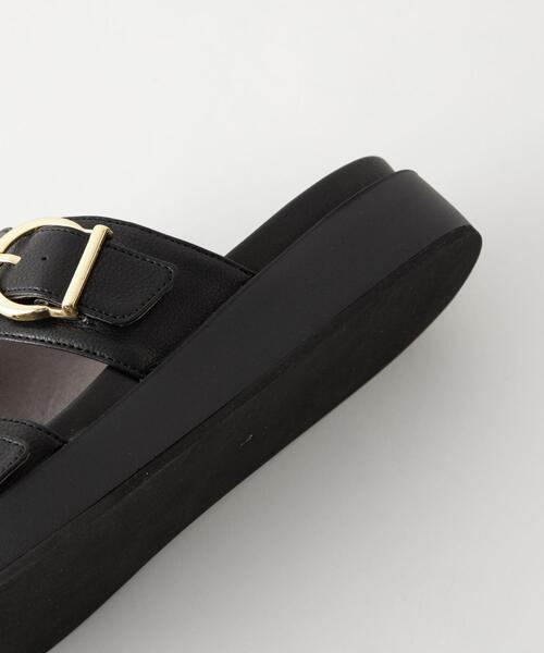 green label relaxing（グリーンレーベルリラクシング）の「ダブルベルトプラット サンダル(3cmヒール)（サンダル・レディース・モカ/その他1/ブラック・XL/M/S/L）」の16枚目の写真