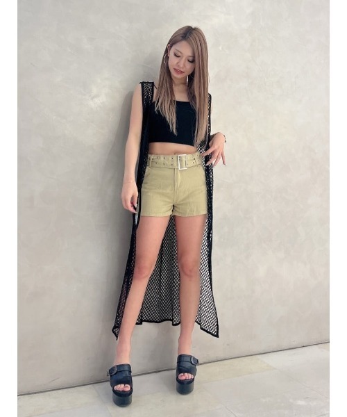 EGOIST(エゴイスト)の「2WAYメッシュジレ(ベスト・レディース・ブラック/ホワイト・FREE)」の5枚目の写真