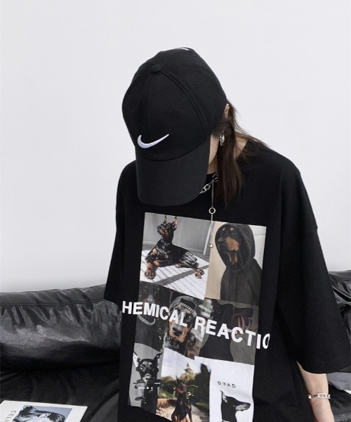 MGV(エムジーヴィー)の「ドーベルマンアートフォトTシャツ(Tシャツ/カットソー・レディース・ブラック/ホワイト・MEDIUM/LARGE/X-LARGE)」の8枚目の写真