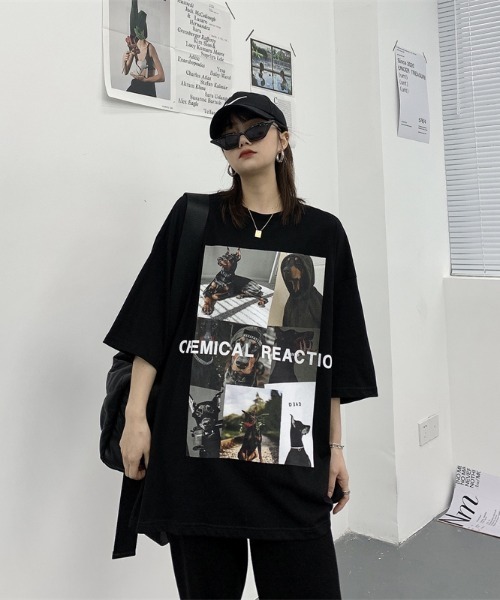 MGV(エムジーヴィー)の「ドーベルマンアートフォトTシャツ(Tシャツ/カットソー・レディース・ブラック/ホワイト・MEDIUM/LARGE/X-LARGE)」の16枚目の写真