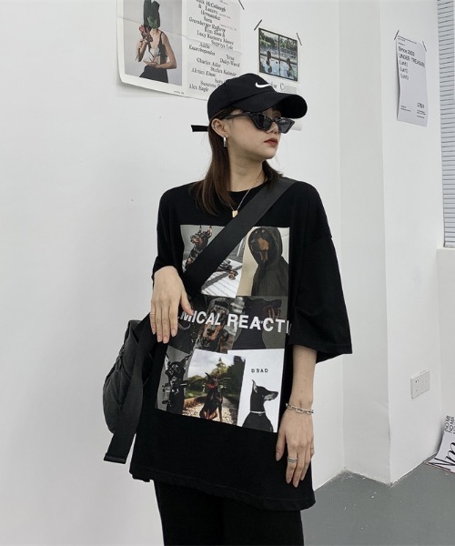 MGV(エムジーヴィー)の「ドーベルマンアートフォトTシャツ(Tシャツ/カットソー・レディース・ブラック/ホワイト・MEDIUM/LARGE/X-LARGE)」の18枚目の写真