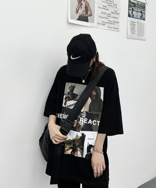 MGV(エムジーヴィー)の「ドーベルマンアートフォトTシャツ(Tシャツ/カットソー・レディース・ブラック/ホワイト・MEDIUM/LARGE/X-LARGE)」の6枚目の写真