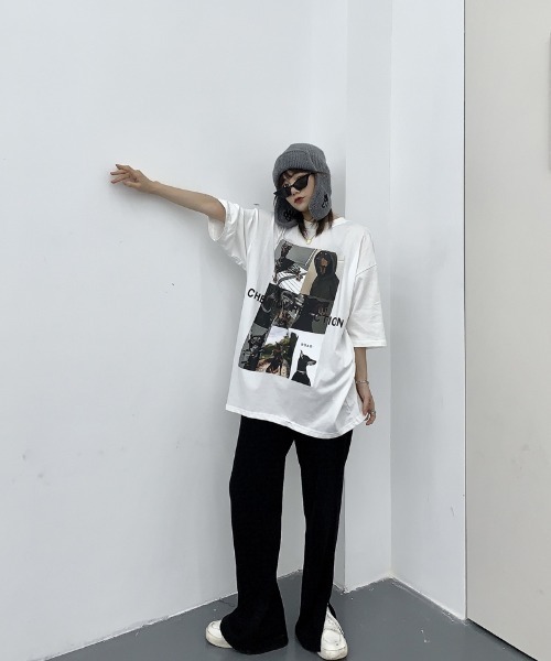 MGV(エムジーヴィー)の「ドーベルマンアートフォトTシャツ(Tシャツ/カットソー・レディース・ブラック/ホワイト・MEDIUM/LARGE/X-LARGE)」の17枚目の写真