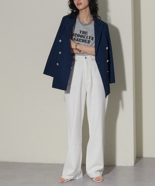 LARUTA（ラルータ）の「【LARUTA】長さ変えれるセルフカットデニムパンツ（デニムパンツ・レディース・ブルー系その他/オフホワイト・SMALL/MEDIUM/LARGE）」の12枚目の写真