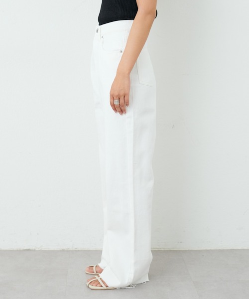 LARUTA（ラルータ）の「【LARUTA】長さ変えれるセルフカットデニムパンツ（デニムパンツ・レディース・ブルー系その他/オフホワイト・SMALL/MEDIUM/LARGE）」の11枚目の写真