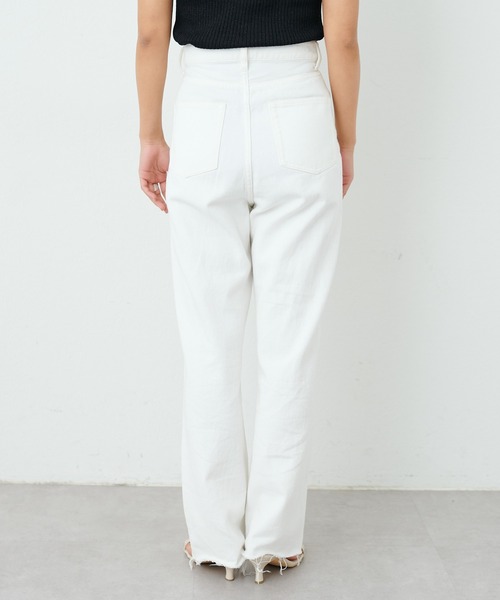 LARUTA（ラルータ）の「【LARUTA】長さ変えれるセルフカットデニムパンツ（デニムパンツ・レディース・ブルー系その他/オフホワイト・SMALL/MEDIUM/LARGE）」の16枚目の写真