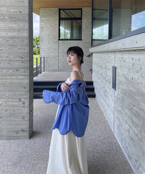 lawgy(ラウジー)の「peplum cami op(ワンピース・レディース・ブラック/アイボリー/グレイッシュベージュ・FREE)」の19枚目の写真
