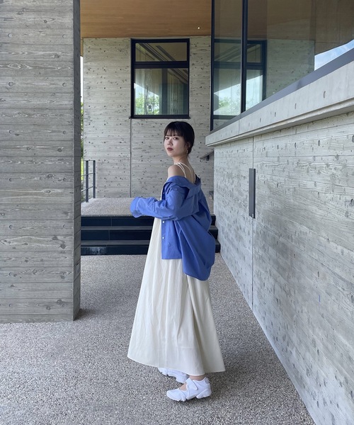 lawgy(ラウジー)の「peplum cami op(ワンピース・レディース・ブラック/アイボリー/グレイッシュベージュ・FREE)」の5枚目の写真