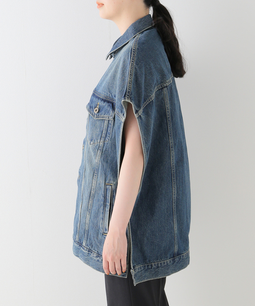 Spick & Span（スピックアンドスパン）の「51/2 3RD_PONCHO_DENIM（デニムジャケット・レディース・ブルー系その他・FREE）」の17枚目の写真