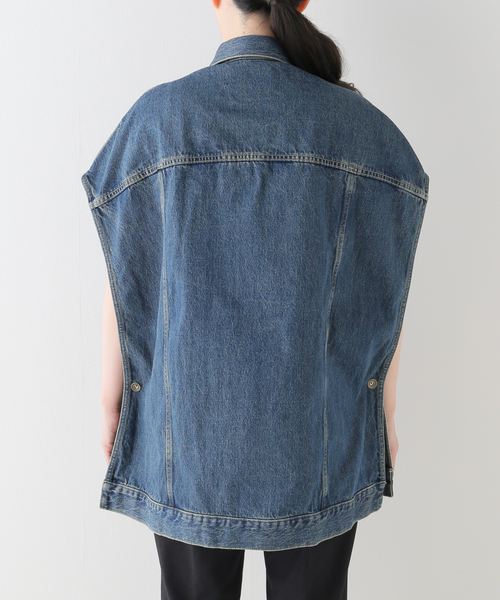 Spick & Span（スピックアンドスパン）の「51/2 3RD_PONCHO_DENIM（デニムジャケット・レディース・ブルー系その他・FREE）」の18枚目の写真