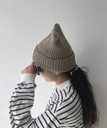 AS KNOW AS plus | ☆とんがりみみニット帽(ニットキャップ/ビーニー)