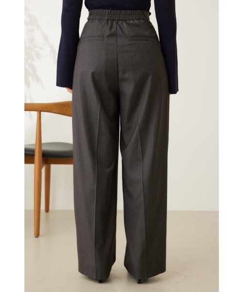 crie conforto(クリーコンフォルト)の「ピンストライプ2タックワイドパンツ(スラックス・レディース・ネイビー/グレー・SMALL/MEDIUM)」の19枚目の写真