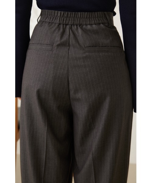 crie conforto(クリーコンフォルト)の「ピンストライプ2タックワイドパンツ(スラックス・レディース・ネイビー/グレー・SMALL/MEDIUM)」の17枚目の写真
