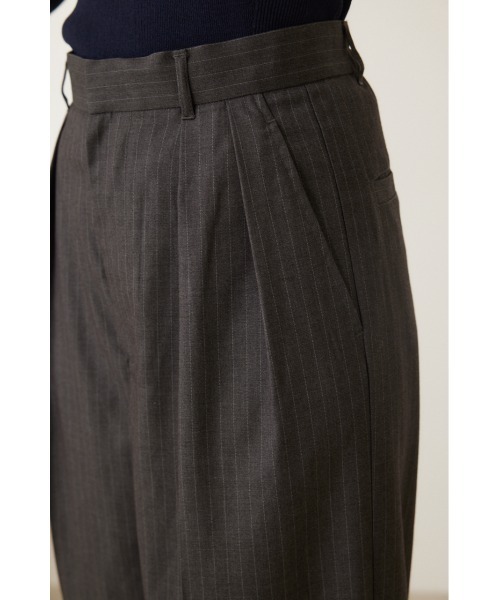 crie conforto(クリーコンフォルト)の「ピンストライプ2タックワイドパンツ(スラックス・レディース・ネイビー/グレー・SMALL/MEDIUM)」の16枚目の写真