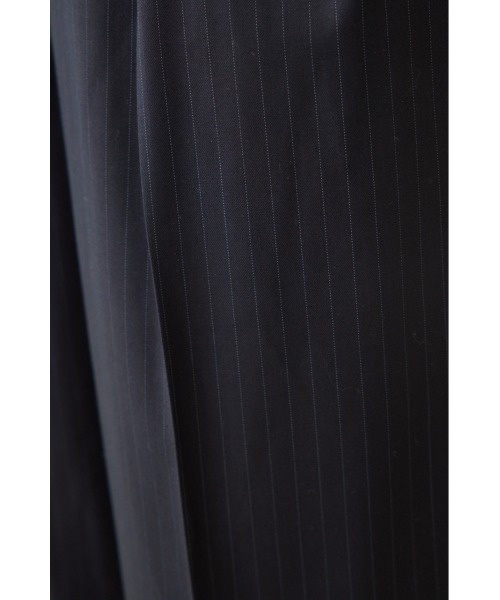 crie conforto(クリーコンフォルト)の「ピンストライプ2タックワイドパンツ(スラックス・レディース・ネイビー/グレー・SMALL/MEDIUM)」の3枚目の写真