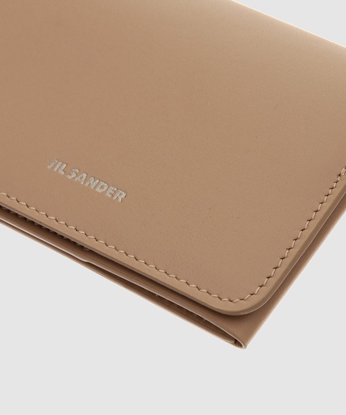 JIL SANDER(ジルサンダー)の「FOLDED CARD HOLDER(カードケース・メンズ・ベージュ系/ブラック/ターコイズブルー系・UNI)」の5枚目の写真