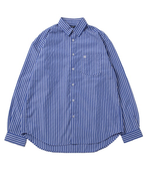 GLAZOS（グラソス）の「ストライプ・長袖シャツ（シャツ/ブラウス・キッズ・ホワイト/ブルー・170cm/140cm/160cm/150cm）」の14枚目の写真