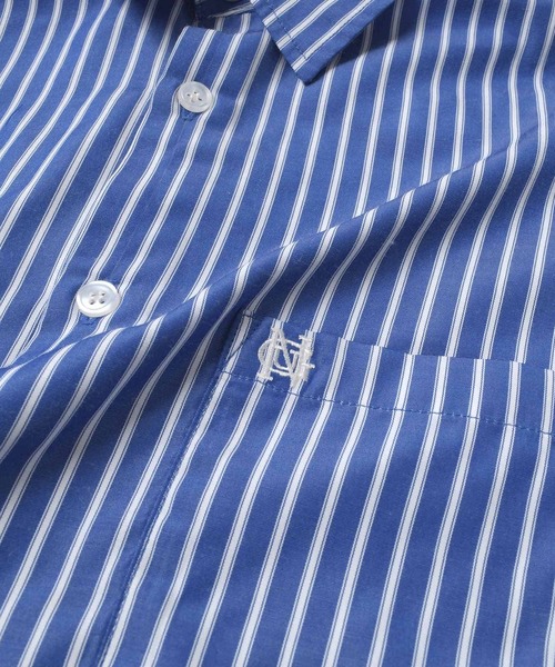 GLAZOS（グラソス）の「ストライプ・長袖シャツ（シャツ/ブラウス・キッズ・ホワイト/ブルー・170cm/140cm/160cm/150cm）」の15枚目の写真
