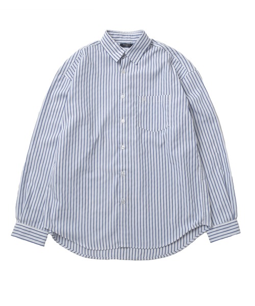 GLAZOS（グラソス）の「ストライプ・長袖シャツ（シャツ/ブラウス・キッズ・ホワイト/ブルー・170cm/140cm/160cm/150cm）」の16枚目の写真