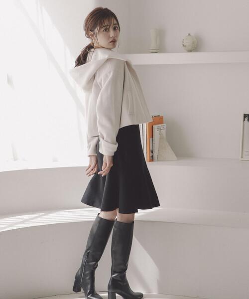 PROPORTION BODY DRESSING（プロポーションボディドレッシング）の「フード襟ショートコート / 1213255900（テーラードジャケット・レディース・ピンク/ブラック/ホワイト系その他・MEDIUM/SMALL）」の14枚目の写真