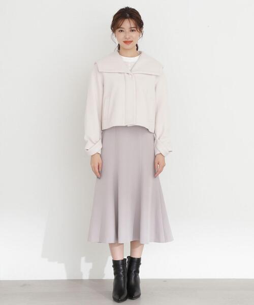 PROPORTION BODY DRESSING（プロポーションボディドレッシング）の「フード襟ショートコート / 1213255900（テーラードジャケット・レディース・ピンク/ブラック/ホワイト系その他・MEDIUM/SMALL）」の11枚目の写真