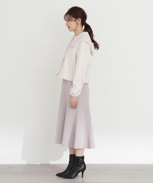 PROPORTION BODY DRESSING（プロポーションボディドレッシング）の「フード襟ショートコート / 1213255900（テーラードジャケット・レディース・ピンク/ブラック/ホワイト系その他・MEDIUM/SMALL）」の10枚目の写真