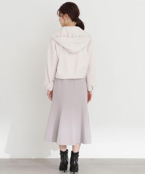 PROPORTION BODY DRESSING（プロポーションボディドレッシング）の「フード襟ショートコート / 1213255900（テーラードジャケット・レディース・ピンク/ブラック/ホワイト系その他・MEDIUM/SMALL）」の8枚目の写真