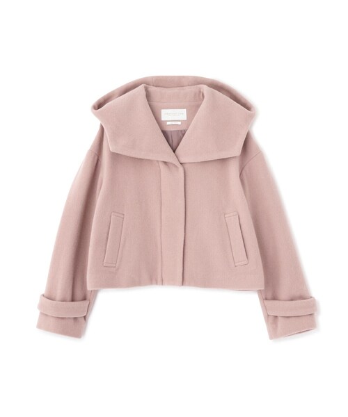 PROPORTION BODY DRESSING（プロポーションボディドレッシング）の「フード襟ショートコート / 1213255900（テーラードジャケット・レディース・ピンク/ブラック/ホワイト系その他・MEDIUM/SMALL）」の6枚目の写真