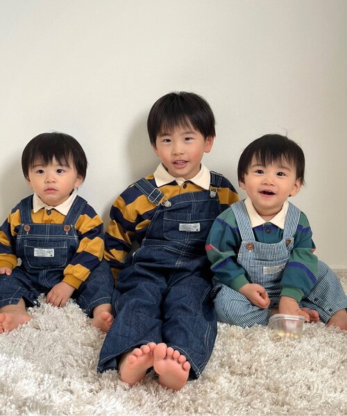 BREEZE（ブリーズ）の「【リンクコーデ可能】ラガーシャツ（Tシャツ/カットソー・キッズ・イエロー/グリーン/レッド・130/120/140/90/110/100/80）」の17枚目の写真