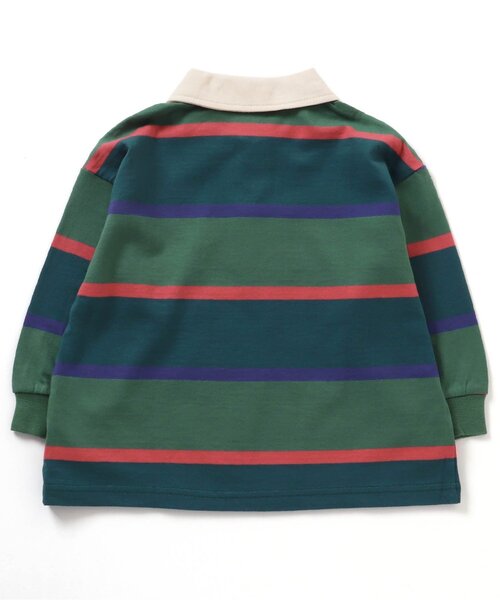 BREEZE（ブリーズ）の「【リンクコーデ可能】ラガーシャツ（Tシャツ/カットソー・キッズ・イエロー/グリーン/レッド・130/120/140/90/110/100/80）」の10枚目の写真