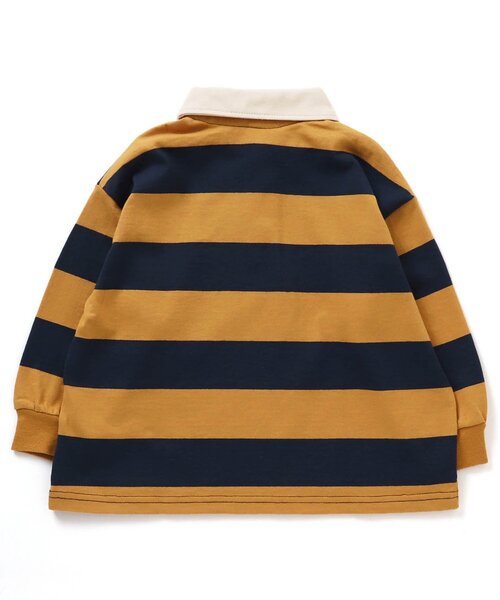 BREEZE（ブリーズ）の「【リンクコーデ可能】ラガーシャツ（Tシャツ/カットソー・キッズ・イエロー/グリーン/レッド・130/120/140/90/110/100/80）」の8枚目の写真