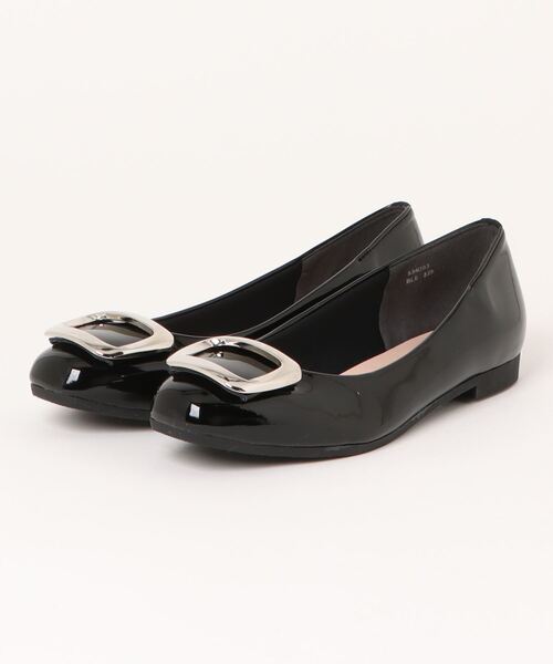 Bridget Birkin(ブリジットバーキン)の「【Bridget Birkin】バックルレインフラットパンプス(534003)(レインシューズ・レディース・ベージュ/ブラック・24/23.5/24.5/23/22.5)」の13枚目の写真