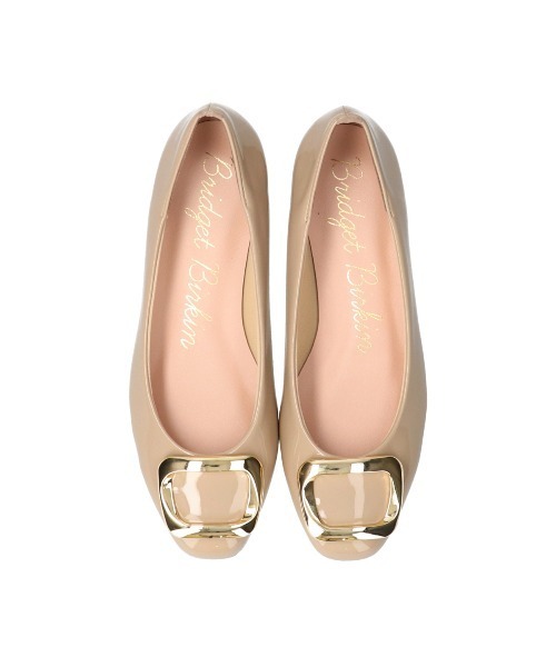 Bridget Birkin(ブリジットバーキン)の「【Bridget Birkin】バックルレインフラットパンプス(534003)(レインシューズ・レディース・ベージュ/ブラック・24/23.5/24.5/23/22.5)」の12枚目の写真