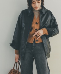 N.(N. Natural Beauty Basic) | 【S Size Line】◆フェイクレザーブルゾン(ブルゾン)