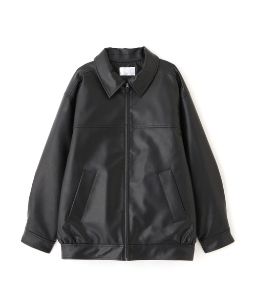 N.（N. Natural Beauty Basic）（エヌエヌナチュラルビューティーベーシック）の「【S Size Line】◆フェイクレザーブルゾン（ブルゾン・レディース・ブラック・MEDIUM/SMALL）」の9枚目の写真