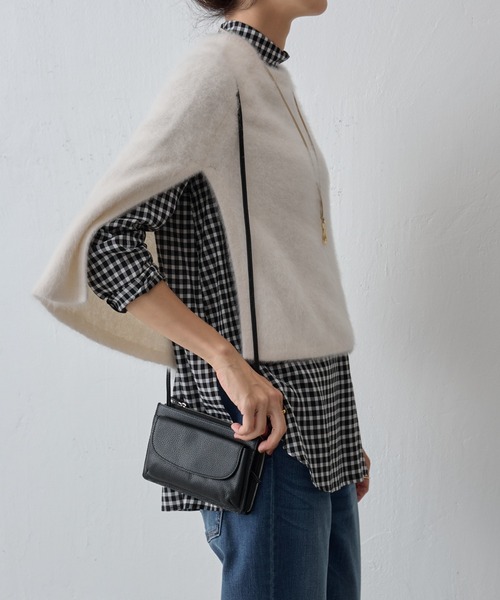 BEARDSLEY(ビアズリー)の「ファーニットポンチョ(ニット/セーター・レディース・ホワイト/ブラック・FREE)」の21枚目の写真