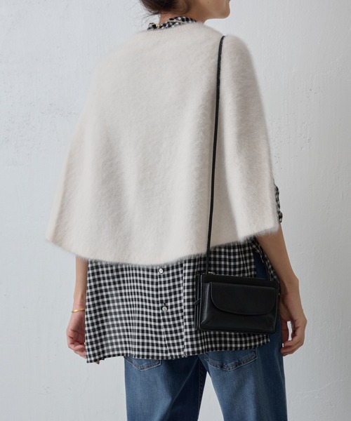 BEARDSLEY(ビアズリー)の「ファーニットポンチョ(ニット/セーター・レディース・ホワイト/ブラック・FREE)」の22枚目の写真