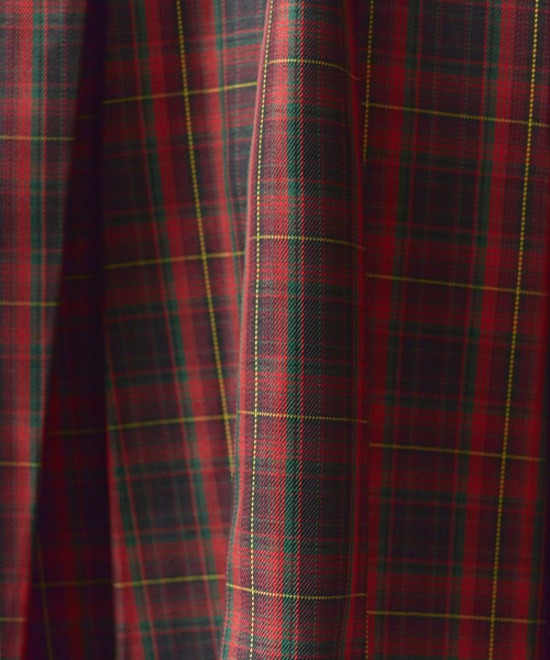 Chick(チック)の「Check Pleats Skirt with Belt / チェック柄 プリーツスカート ミドル丈 ベルト付き 2026年春夏【TV ナイナイミュージック OCTPATH様 着用】(スカート・レディース・レッド・M/L)」の6枚目の写真