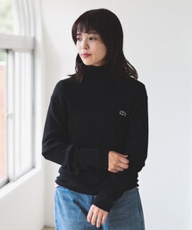 BEAMS BOY | LACOSTE for BEAMS BOY  / 別注 リブ タートルニット(ニット/セーター)