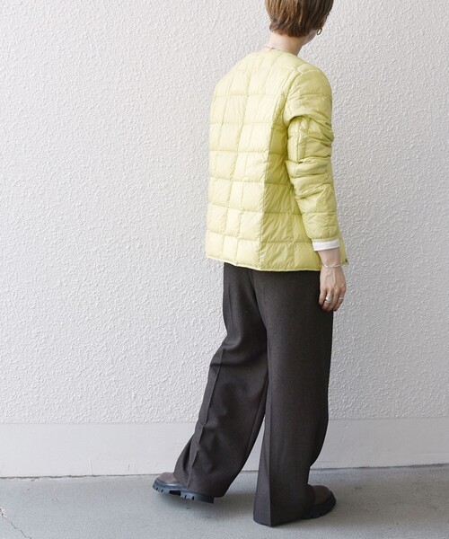 TAION（タイオン）の「TAION:〈手洗い可能〉インナー ショート ダウン ジャケット 24FW（ダウンジャケット/コート・レディース・クリーム/ライトブルー/ブラック/ホワイト・ONE SIZE）」の18枚目の写真