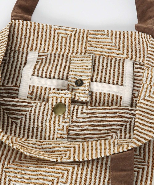 studio CLIP（スタディオクリップ）の「ジャガードロゴトートM（トートバッグ・レディース・グレー/ブラウン/イエロー・FREE）」の16枚目の写真