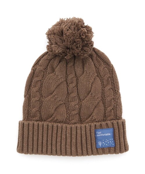 Seraph（セラフ）の「ニット帽（ニットキャップ/ビーニー・キッズ・ラベンダー/ミント/ブラウン/ベビーピンク/アイボリー・54/50/58）」の3枚目の写真