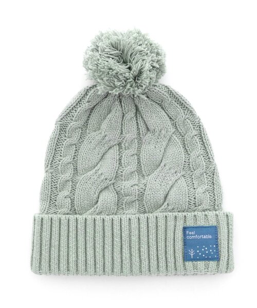 Seraph（セラフ）の「ニット帽（ニットキャップ/ビーニー・キッズ・ラベンダー/ミント/ブラウン/ベビーピンク/アイボリー・54/50/58）」の4枚目の写真