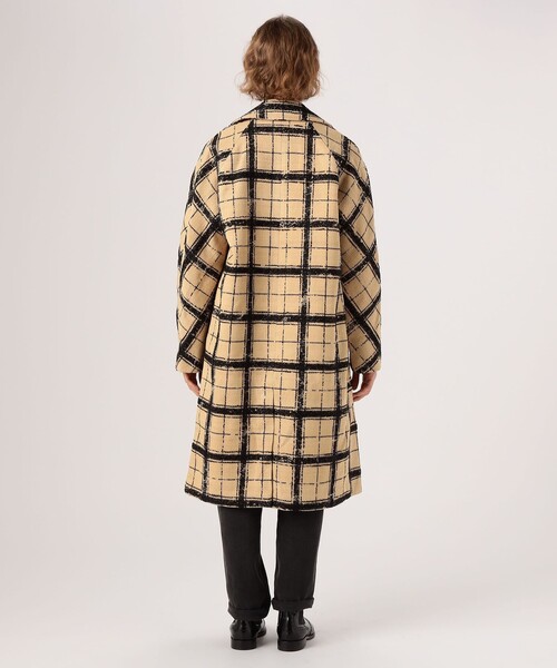 MARTIN GRANT(マーティングラント)の「MARTIN GRANT COCOON COAT グレンチェック コクーンコート(チェスターコート・レディース・ライトベージュ・36)」の4枚目の写真